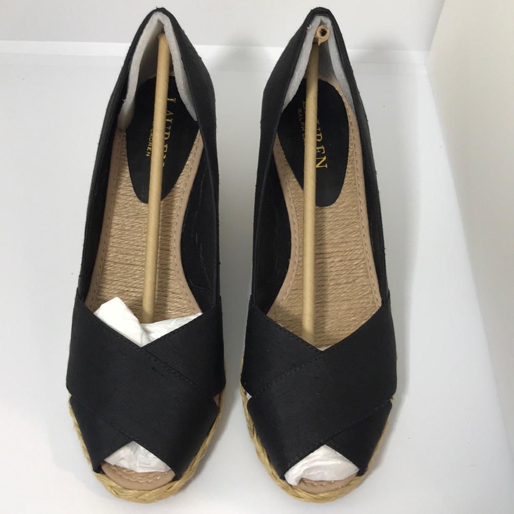 Silk Lauren Ralph Lauren Cecilia wedge - 8.5 B